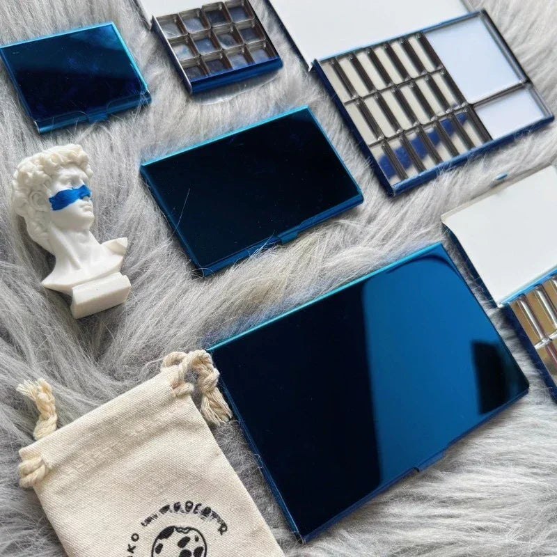 Buy The Best By Artsulli - Art is Long Life Short - Gem Blue Ultra-thin TN Watercolor Box Travel Portable Palette Pigment Pack Magnetic