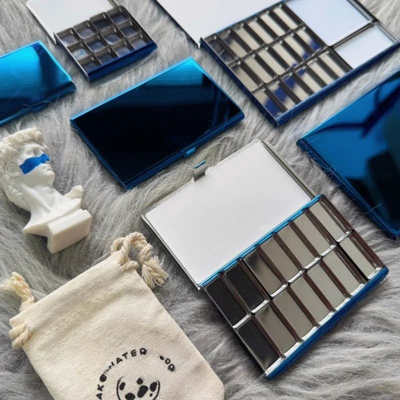 Buy The Best By Artsulli - Art is Long Life Short - Gem Blue Ultra-thin TN Watercolor Box Travel Portable Palette Pigment Pack Magnetic