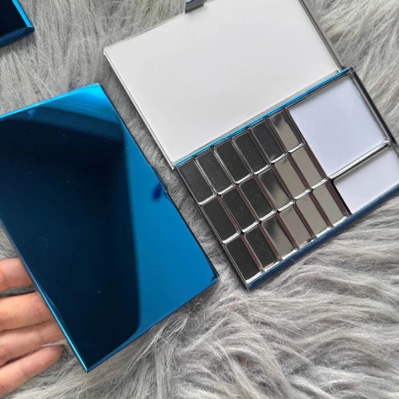 Buy The Best By Artsulli - Art is Long Life Short - Gem Blue Ultra-thin TN Watercolor Box Travel Portable Palette Pigment Pack Magnetic
