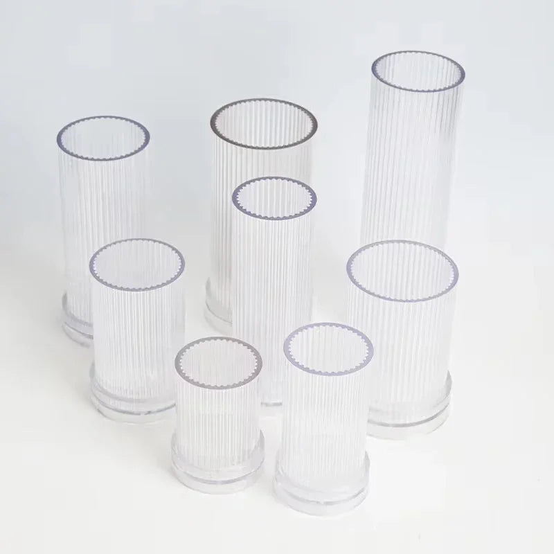 Buy The Best By Artsulli - Art is Long Life Short - Geometric Striped Candle Mold Easy Demould DIY Cylindrical Flat Top Acrylic Plastic