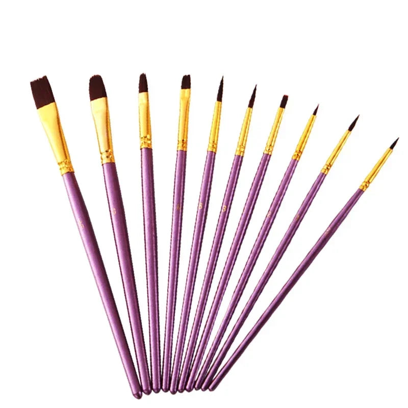 Buy The Best By Artsulli - Art is Long Life Short - Ginflash 6/10pcs set Watercolor Gouache Painting Pen Nylon Hair Paint Brush Set Drawing