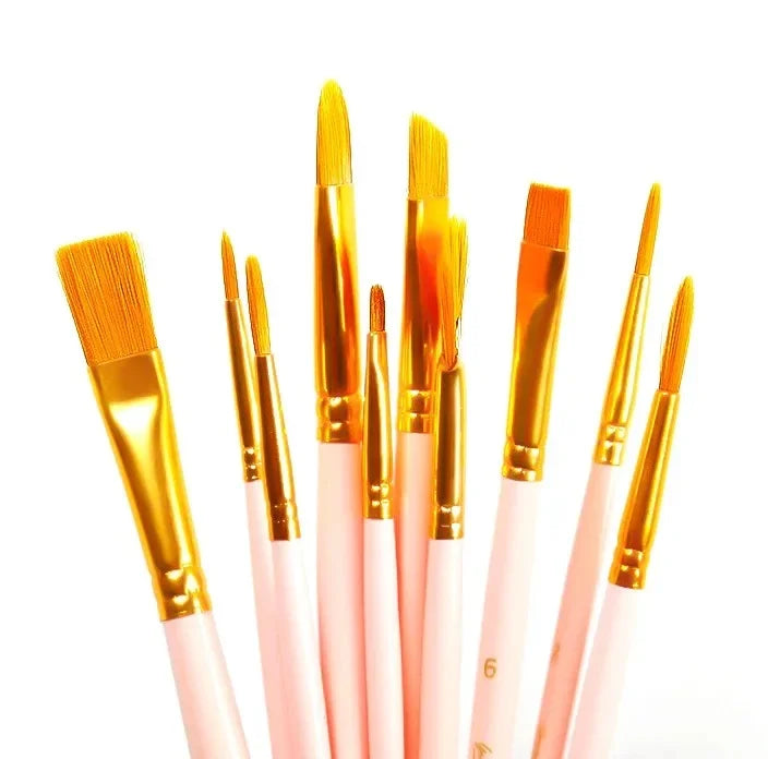 Buy The Best By Artsulli - Art is Long Life Short - Ginflash 6/10pcs set Watercolor Gouache Painting Pen Nylon Hair Paint Brush Set Drawing
