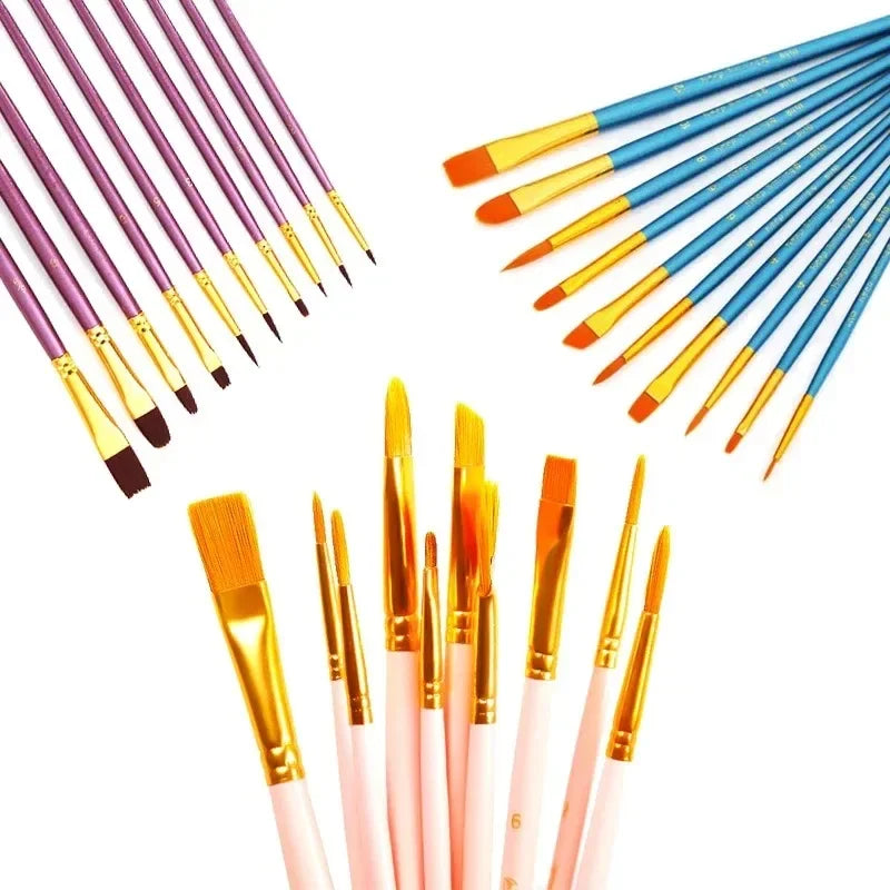 Buy The Best By Artsulli - Art is Long Life Short - Ginflash 6/10pcs set Watercolor Gouache Painting Pen Nylon Hair Paint Brush Set Drawing