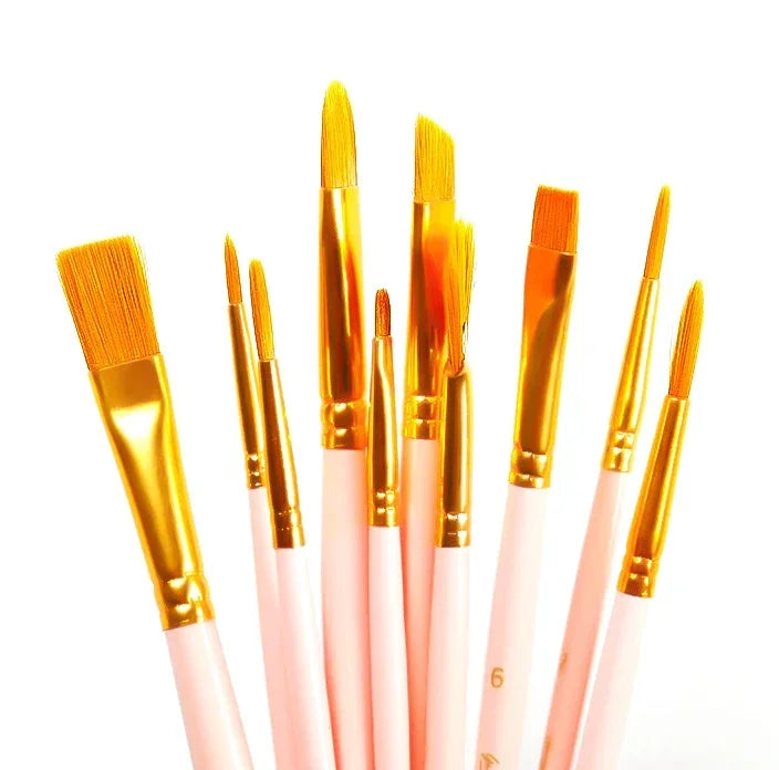 Buy The Best By Artsulli - Art is Long Life Short - Ginflash 6/10pcs set Watercolor Gouache Painting Pen Nylon Hair Paint Brush Set Drawing