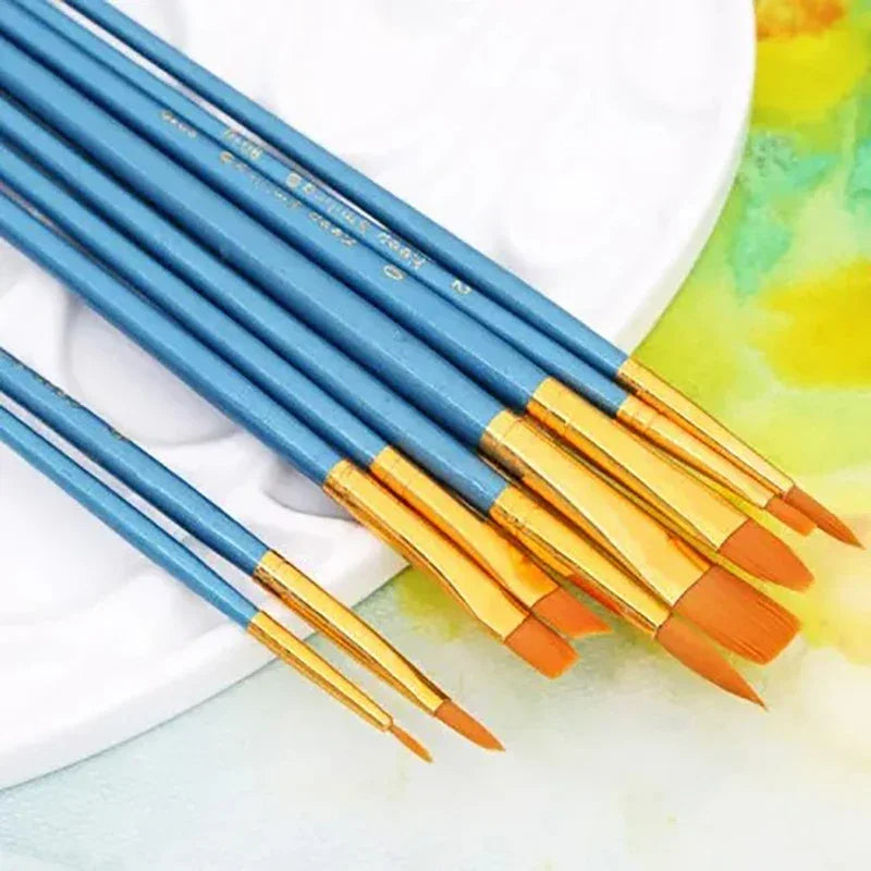 Buy The Best By Artsulli - Art is Long Life Short - Ginflash 6/10pcs set Watercolor Gouache Painting Pen Nylon Hair Paint Brush Set Drawing