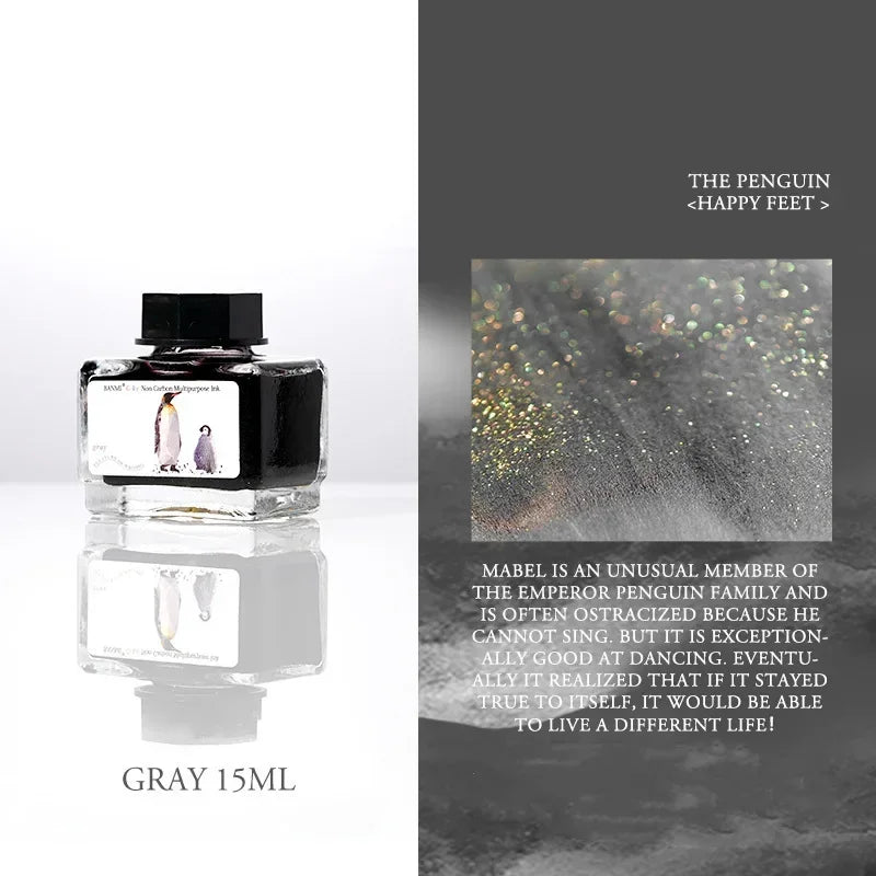 Buy The Best By Artsulli - Art is Long Life Short - Gold Powder Colorful Fountain Pen Ink Bottle 15colors 18ml Watercolor Pigment