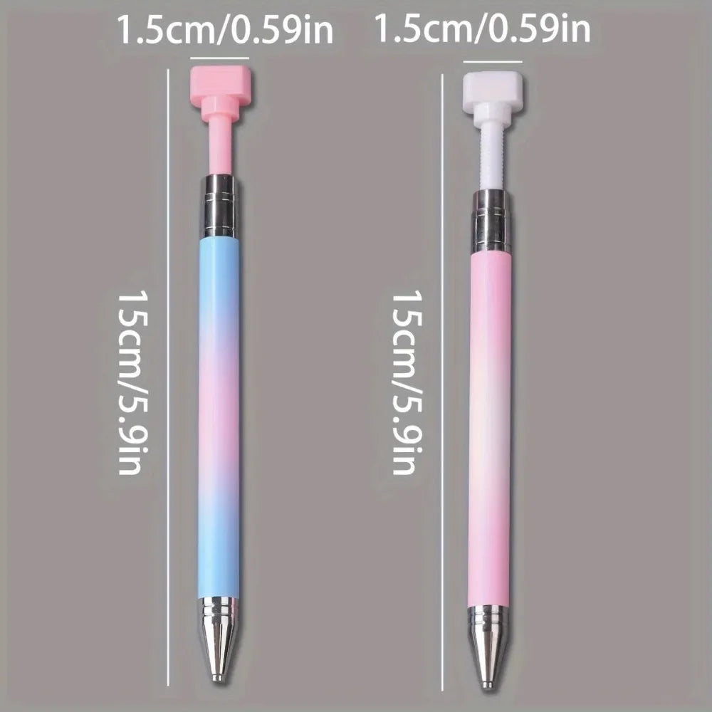 Buy The Best By Artsulli - Art is Long Life Short - Gradient Point Drill Wax Stick with Self-Adhesive Rotating Nail Tool Portable Dotting