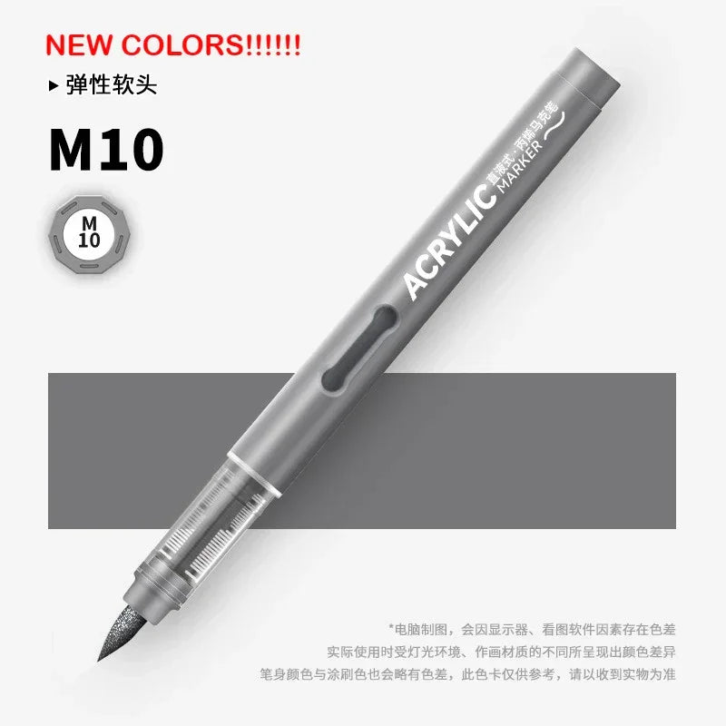 Buy The Best By Artsulli - Art is Long Life Short - GRASP 1PC 120 Colors Direct-liquid Acrylic Brush Markers Pen Waterproof Pens Soft