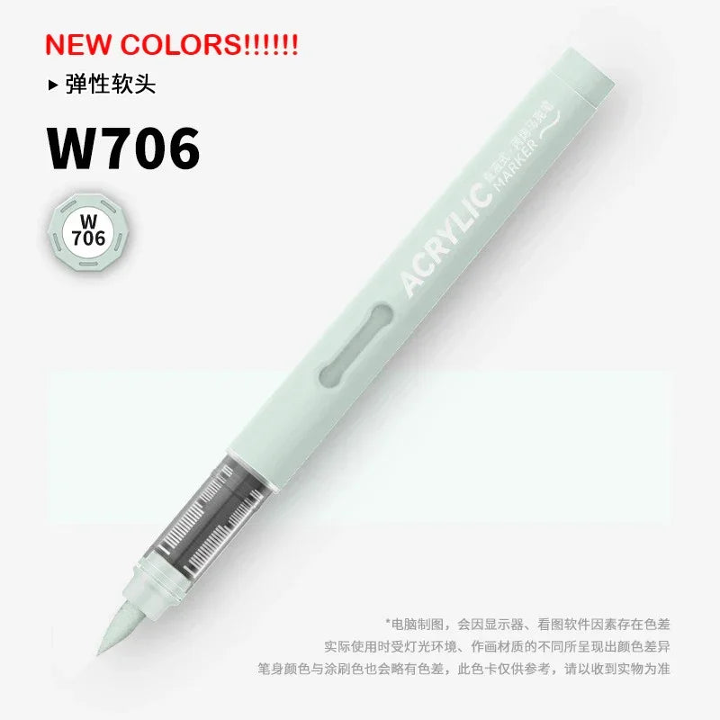 Buy The Best By Artsulli - Art is Long Life Short - GRASP 1PC 120 Colors Direct-liquid Acrylic Brush Markers Pen Waterproof Pens Soft