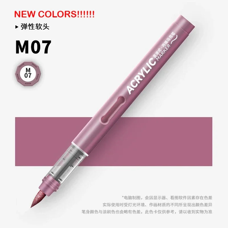 Buy The Best By Artsulli - Art is Long Life Short - GRASP 1PC 120 Colors Direct-liquid Acrylic Brush Markers Pen Waterproof Pens Soft