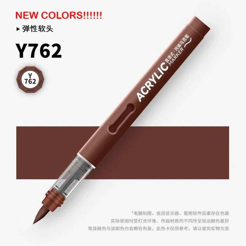 Buy The Best By Artsulli - Art is Long Life Short - GRASP 1PC 120 Colors Direct-liquid Acrylic Brush Markers Pen Waterproof Pens Soft