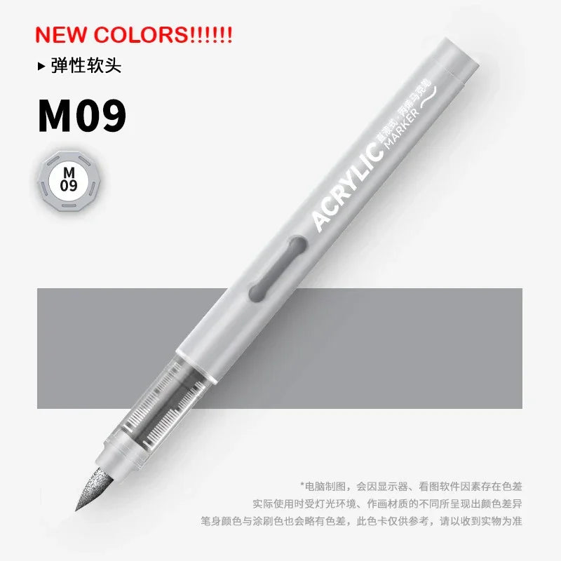 Buy The Best By Artsulli - Art is Long Life Short - GRASP 1PC 120 Colors Direct-liquid Acrylic Brush Markers Pen Waterproof Pens Soft