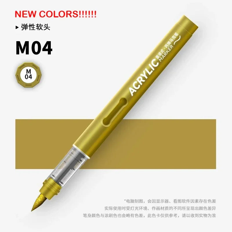 Buy The Best By Artsulli - Art is Long Life Short - GRASP 1PC 120 Colors Direct-liquid Acrylic Brush Markers Pen Waterproof Pens Soft