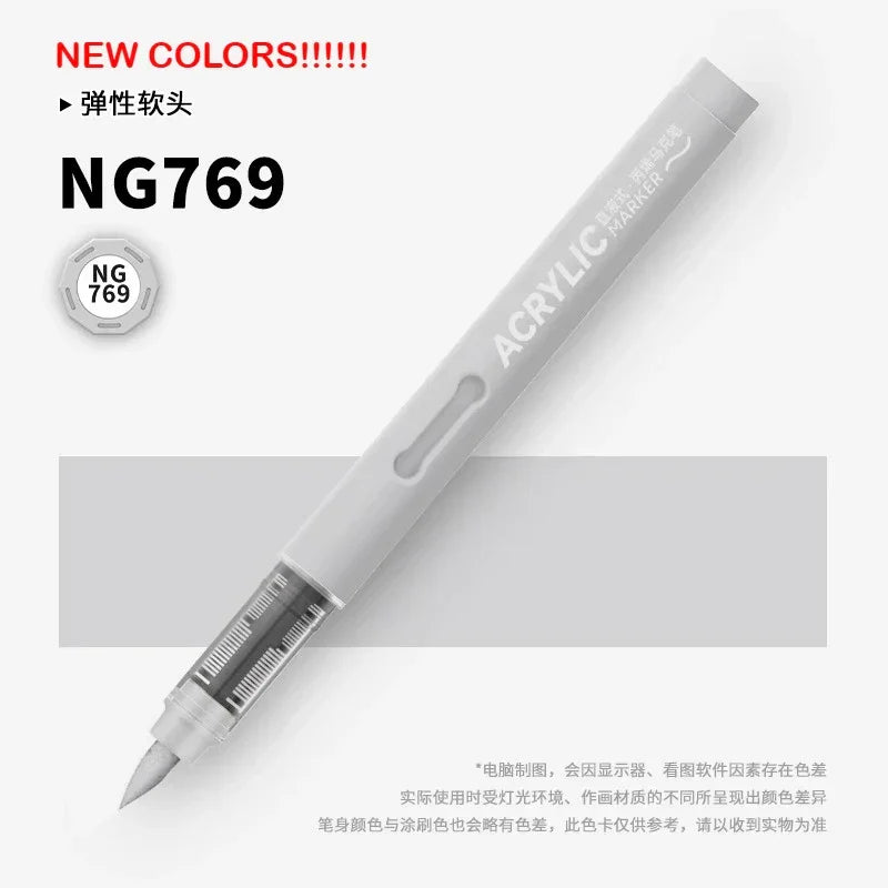 Buy The Best By Artsulli - Art is Long Life Short - GRASP 1PC 120 Colors Direct-liquid Acrylic Brush Markers Pen Waterproof Pens Soft