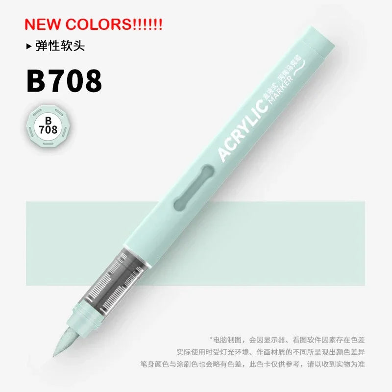 Buy The Best By Artsulli - Art is Long Life Short - GRASP 1PC 120 Colors Direct-liquid Acrylic Brush Markers Pen Waterproof Pens Soft