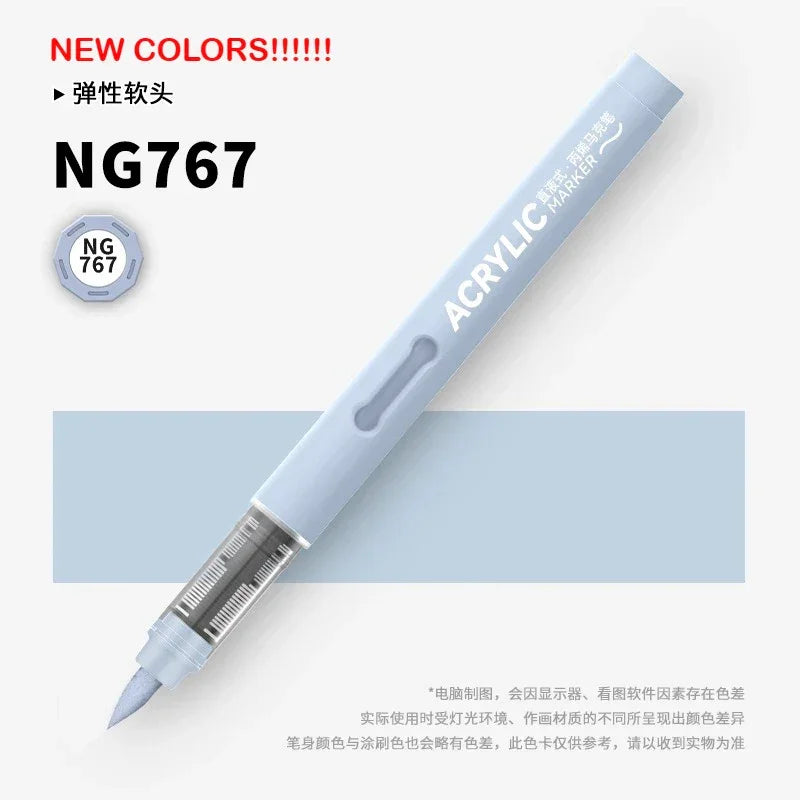 Buy The Best By Artsulli - Art is Long Life Short - GRASP 1PC 120 Colors Direct-liquid Acrylic Brush Markers Pen Waterproof Pens Soft