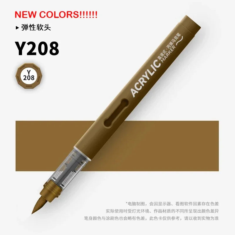 Buy The Best By Artsulli - Art is Long Life Short - GRASP 1PC 120 Colors Direct-liquid Acrylic Brush Markers Pen Waterproof Pens Soft