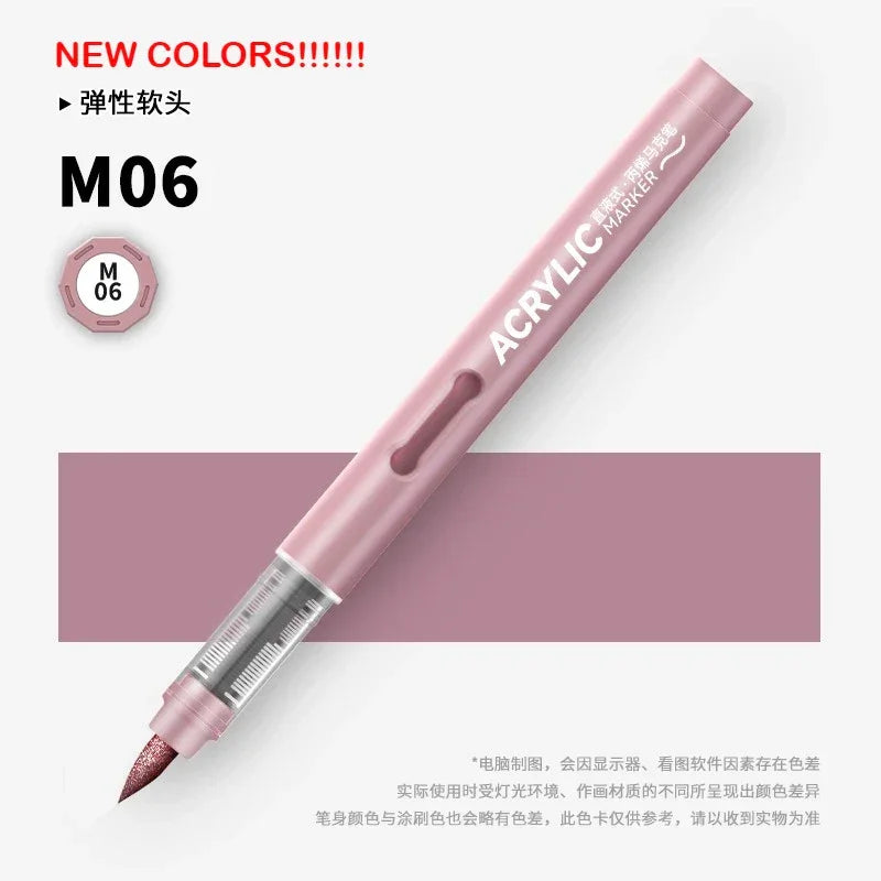 Buy The Best By Artsulli - Art is Long Life Short - GRASP 1PC 120 Colors Direct-liquid Acrylic Brush Markers Pen Waterproof Pens Soft