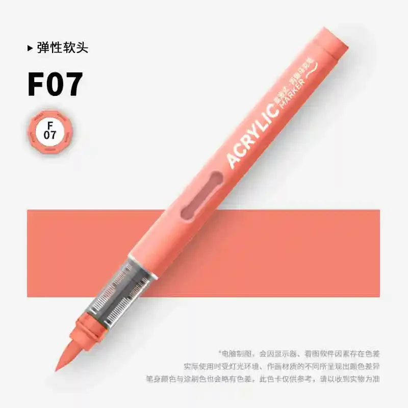 Buy The Best By Artsulli - Art is Long Life Short - GRASP 1PC 120 Colors Direct-liquid Acrylic Brush Markers Pen Waterproof Pens Soft