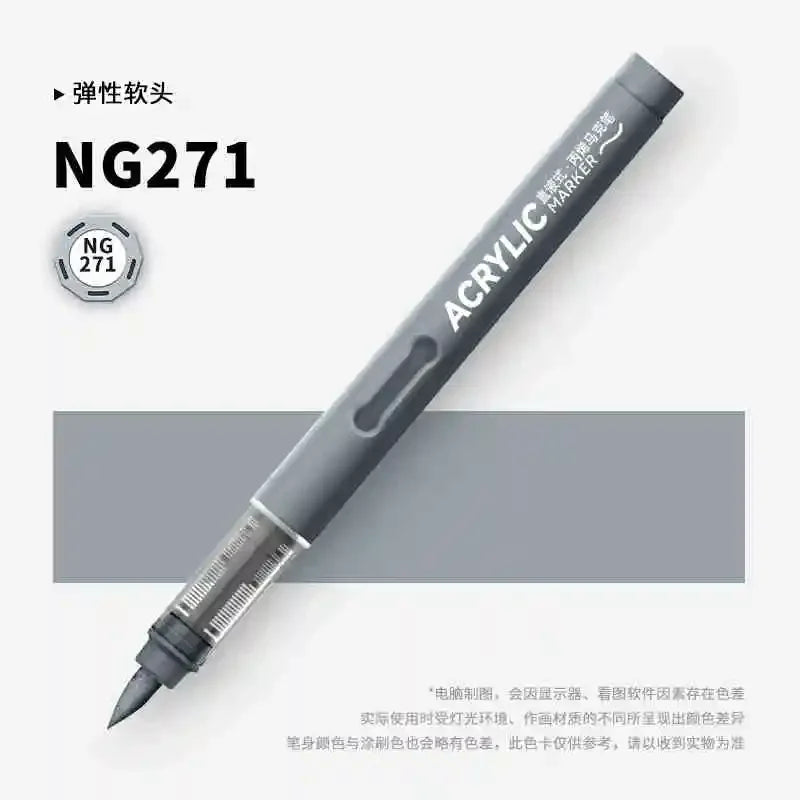 Buy The Best By Artsulli - Art is Long Life Short - GRASP 1PC 120 Colors Direct-liquid Acrylic Brush Markers Pen Waterproof Pens Soft