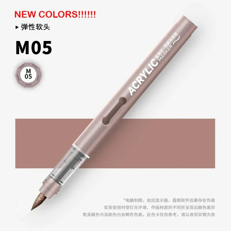Buy The Best By Artsulli - Art is Long Life Short - GRASP 1PC 120 Colors Direct-liquid Acrylic Brush Markers Pen Waterproof Pens Soft