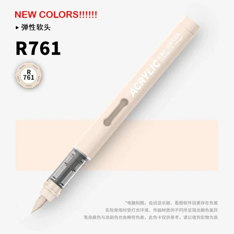 Buy The Best By Artsulli - Art is Long Life Short - GRASP 1PC 120 Colors Direct-liquid Acrylic Brush Markers Pen Waterproof Pens Soft