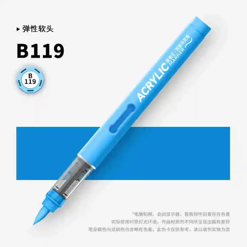 Buy The Best By Artsulli - Art is Long Life Short - GRASP 1PC 120 Colors Direct-liquid Acrylic Brush Markers Pen Waterproof Pens Soft