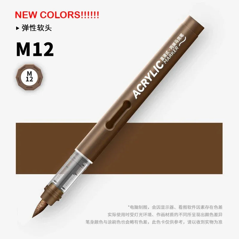 Buy The Best By Artsulli - Art is Long Life Short - GRASP 1PC 120 Colors Direct-liquid Acrylic Brush Markers Pen Waterproof Pens Soft
