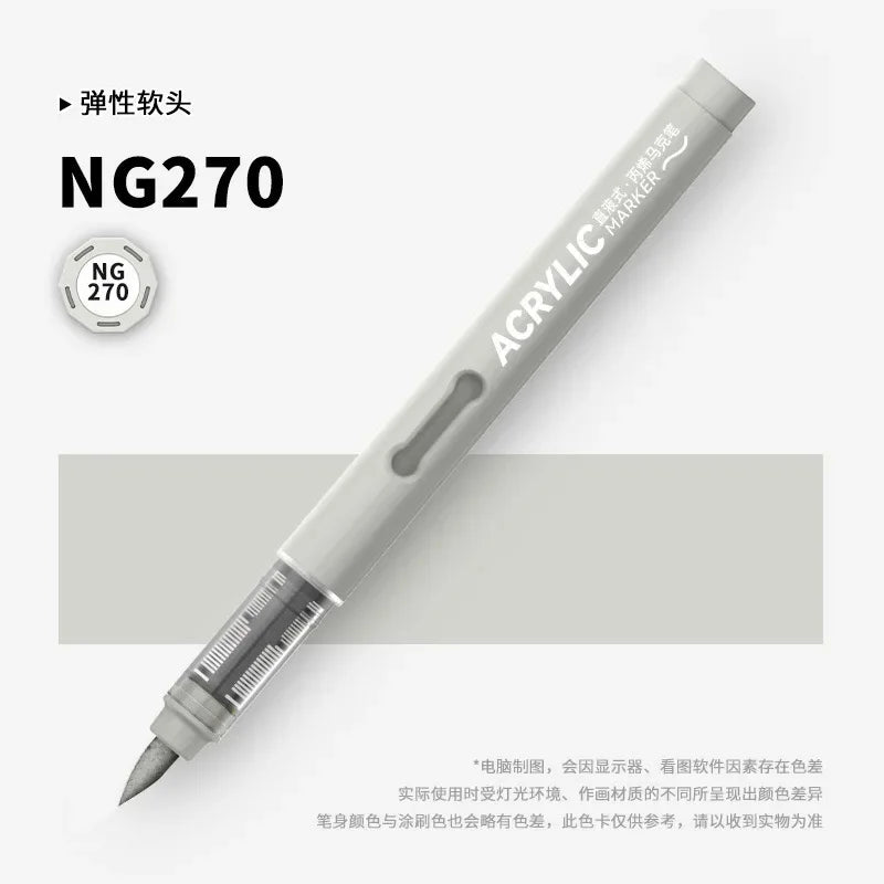 Buy The Best By Artsulli - Art is Long Life Short - GRASP 1PC 84 Colors Acrylic Marker Pens Waterproof Pen Soft Brush Nib Student for Glass