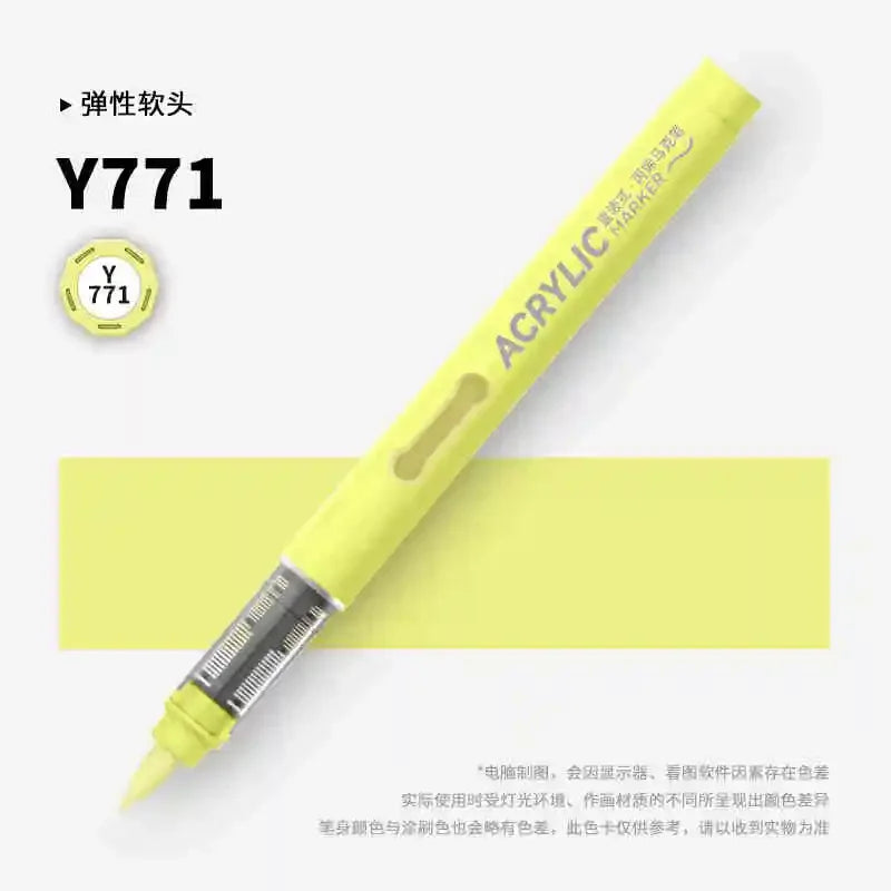 Buy The Best By Artsulli - Art is Long Life Short - GRASP 1PC 84 Colors Acrylic Marker Pens Waterproof Pen Soft Brush Nib Student for Glass