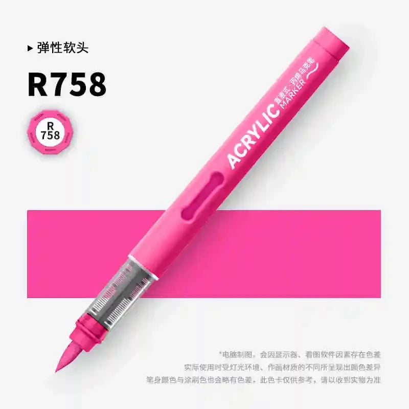 Buy The Best By Artsulli - Art is Long Life Short - GRASP 1PC 84 Colors Acrylic Marker Pens Waterproof Pen Soft Brush Nib Student for Glass