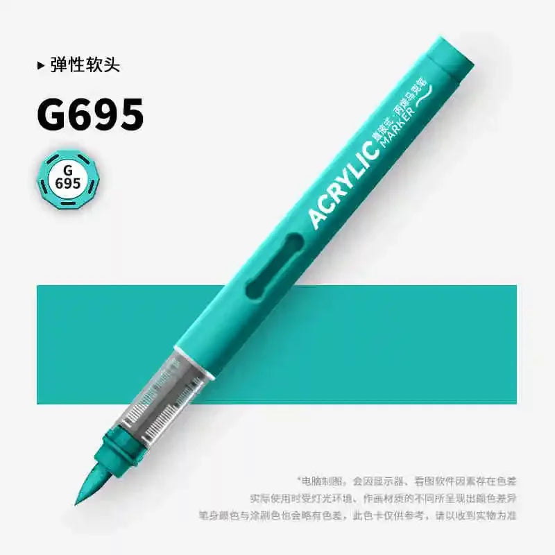 Buy The Best By Artsulli - Art is Long Life Short - GRASP 1PC 84 Colors Acrylic Marker Pens Waterproof Pen Soft Brush Nib Student for Glass