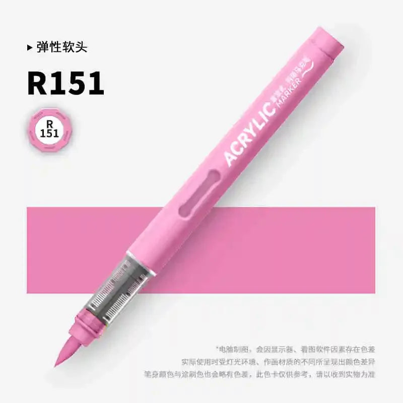 Buy The Best By Artsulli - Art is Long Life Short - GRASP 1PC 84 Colors Acrylic Marker Pens Waterproof Pen Soft Brush Nib Student for Glass