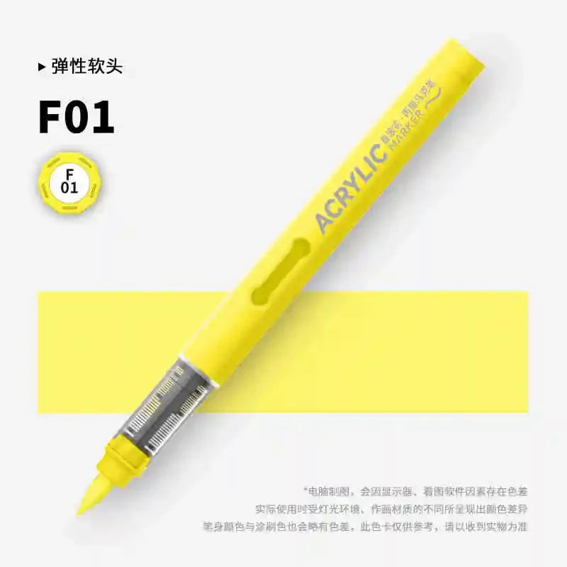 Buy The Best By Artsulli - Art is Long Life Short - GRASP 1PC 84 Colors Acrylic Marker Pens Waterproof Pen Soft Brush Nib Student for Glass