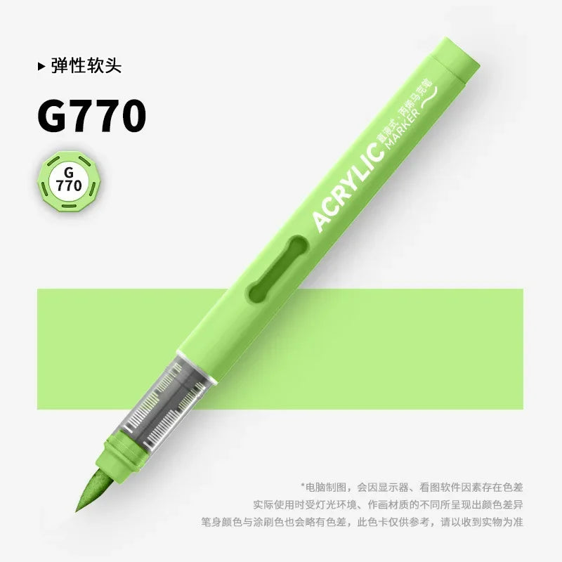 Buy The Best By Artsulli - Art is Long Life Short - GRASP 1PC 84 Colors Acrylic Marker Pens Waterproof Pen Soft Brush Nib Student for Glass