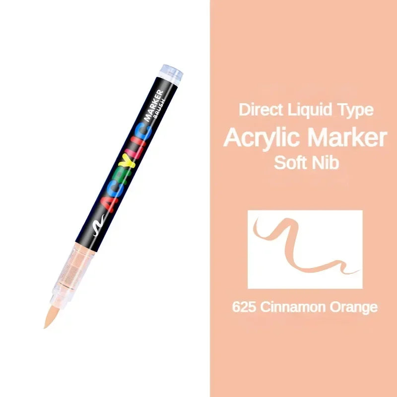 Buy The Best By Artsulli - Art is Long Life Short - GUANGNA 16 Colors Direct-liquid Acrylic Paint Pens Brush Marker Pen for Rock Painting