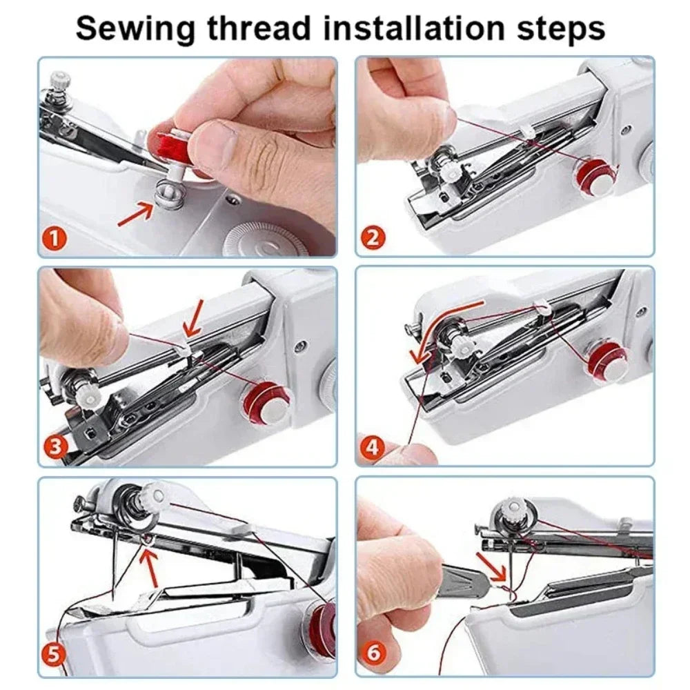 Buy The Best By Artsulli - Art is Long Life Short - Handheld Rope-free Electric & Manual Sewing Machine Quick Build DIY Apparel Supplies