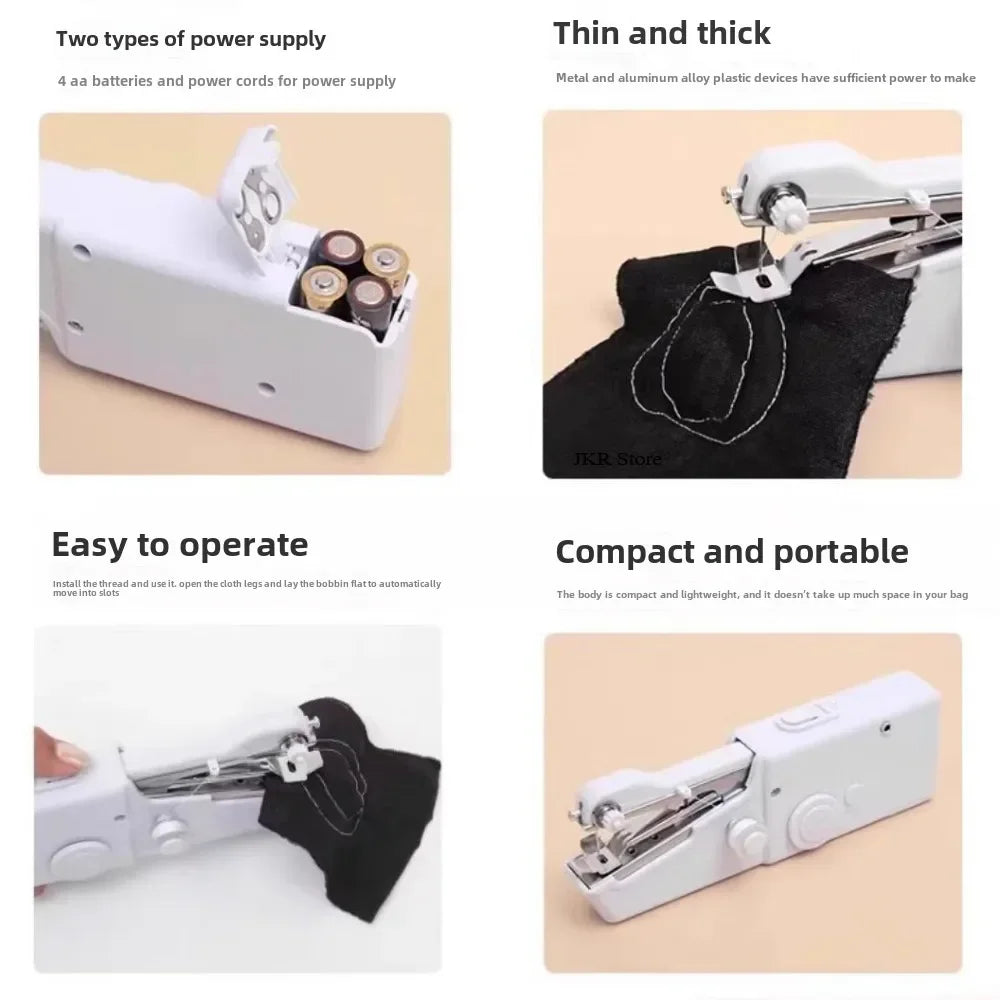 Buy The Best By Artsulli - Art is Long Life Short - Handheld Rope-free Electric & Manual Sewing Machine Quick Build DIY Apparel Supplies