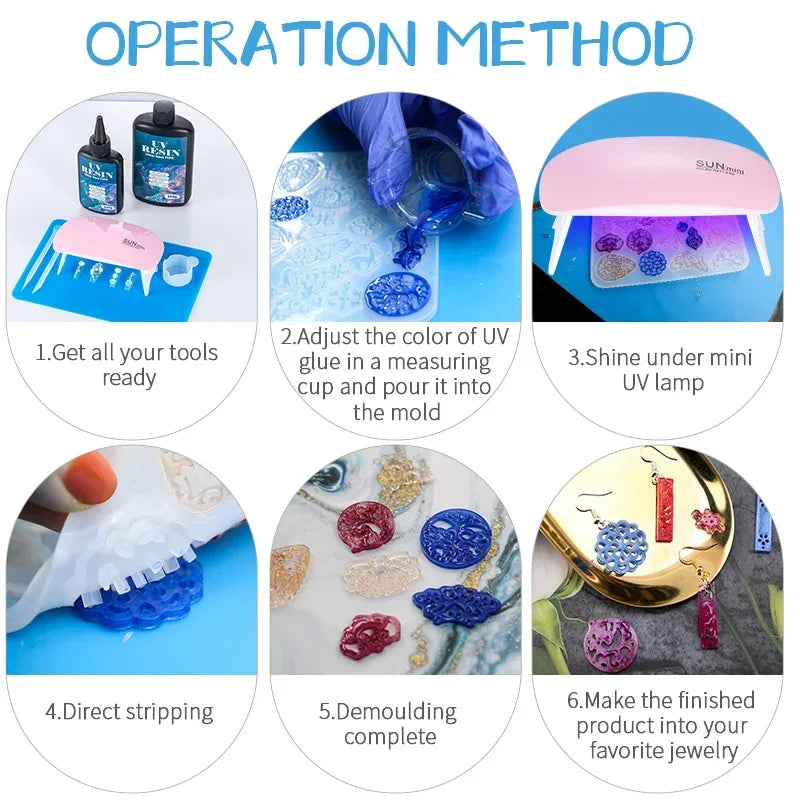 Buy The Best By Artsulli - Art is Long Life Short - Hard UV Resin Glue Kit Fast Curing Epoxy with Mixing Tools for Starter Supplies Craft
