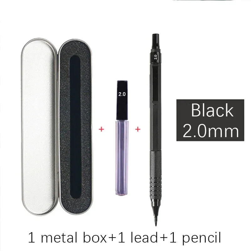 Buy The Best By Artsulli - Art is Long Life Short - High Quality Metal Mechanical Pencils Set with Lead Refills Drafting Automatic Pencil