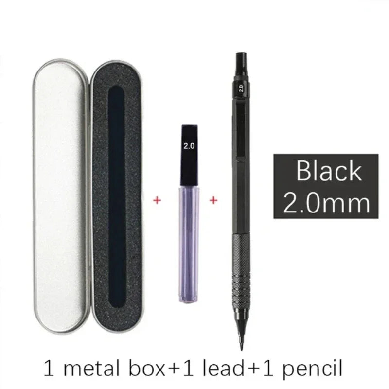 Buy The Best By Artsulli - Art is Long Life Short - High Quality Metal Mechanical Pencils Set with Lead Refills Drafting Automatic Pencil