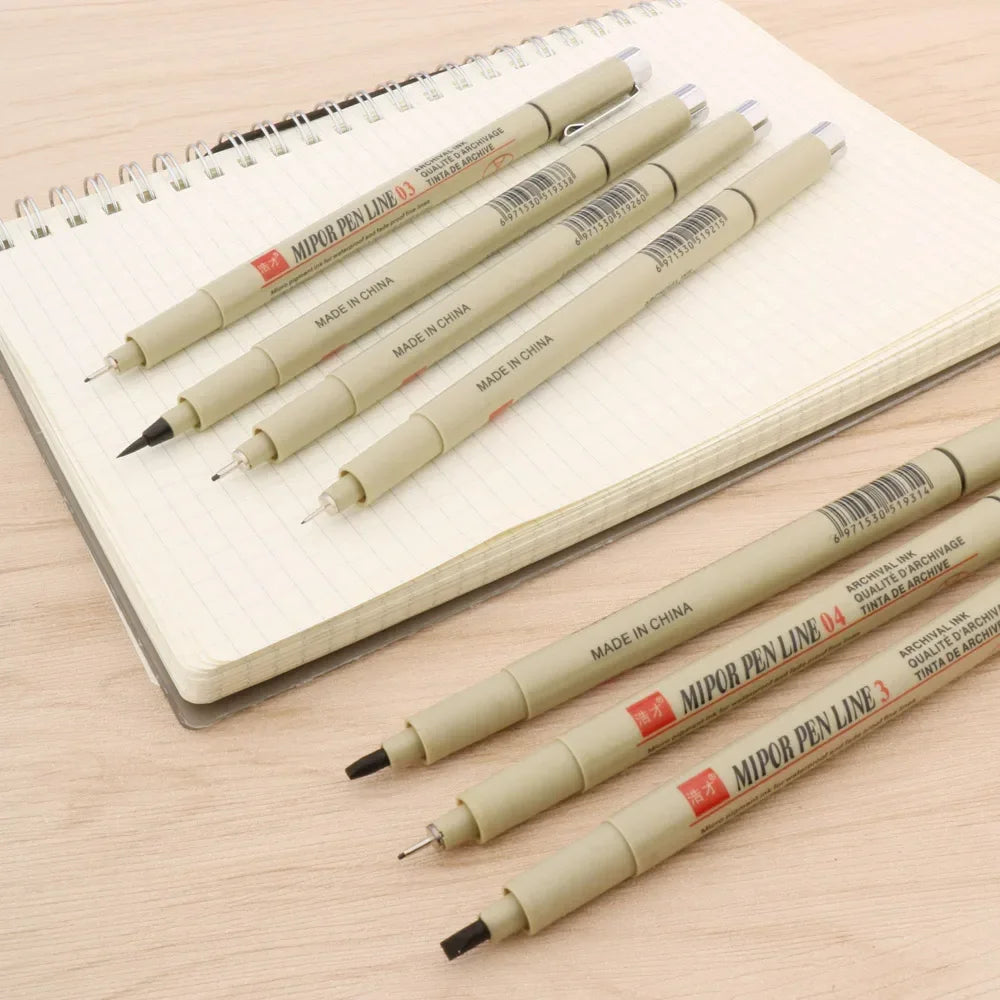 Buy The Best By Artsulli - Art is Long Life Short - High Quality Micron Pigment Neelde Soft Brush Drawing Pen 003 005 Waterproof Marker