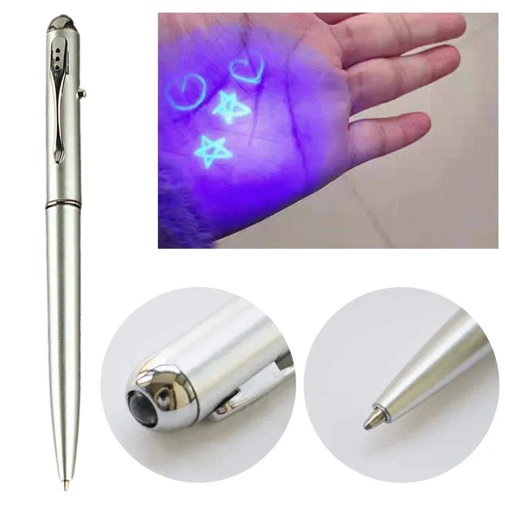 Buy The Best By Artsulli - Art is Long Life Short - Invisible Ink Pen Anti-Counterfeit Novelty Ballpoint Pens With UV Light LED Secret