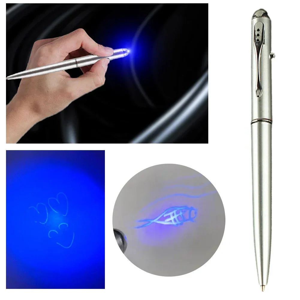 Buy The Best By Artsulli - Art is Long Life Short - Invisible Ink Pen Anti-Counterfeit Novelty Ballpoint Pens With UV Light LED Secret
