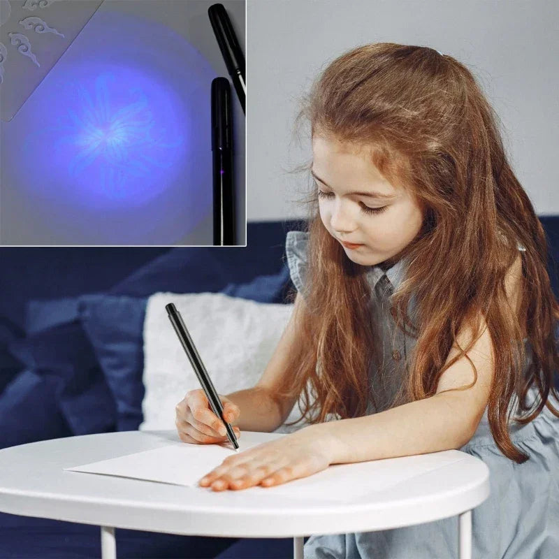 Buy The Best By Artsulli - Art is Long Life Short - Invisible Ink Pen Upgraded Spy Use with UV Light(Not Include) Magic-Marker for Secret