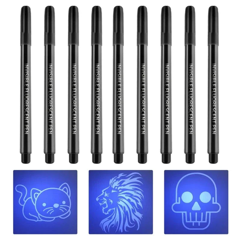 Buy The Best By Artsulli - Art is Long Life Short - Invisible Ink Pen Upgraded Spy Use with UV Light(Not Include) Magic-Marker for Secret