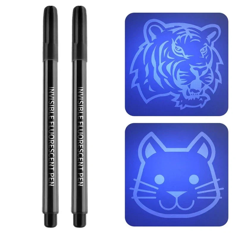 Buy The Best By Artsulli - Art is Long Life Short - Invisible Ink Pen Upgraded Spy Use with UV Light(Not Include) Magic-Marker for Secret