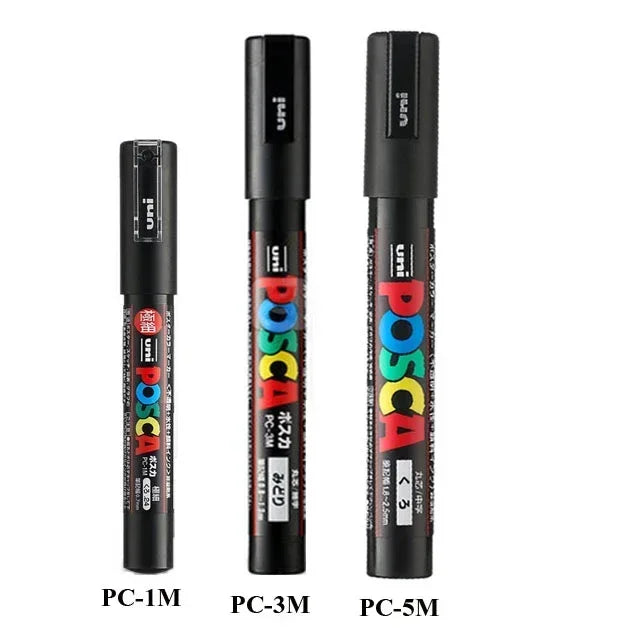 Buy The Best By Artsulli - Art is Long Life Short - Japan Uni POSCA Marker Pen Set Acrylic Graffiti Drawing Permanent Waterproof Children’s