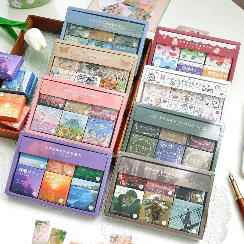 Buy The Best By Artsulli - Art is Long Life Short - JIANQI 300pcs/pack Cute Stickers Film Paper Junk Journal Collage DIY Photo Album Craft