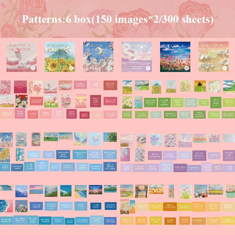 Buy The Best By Artsulli - Art is Long Life Short - JIANQI 300pcs/pack Cute Stickers Film Paper Junk Journal Collage DIY Photo Album Craft